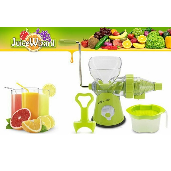 Juice Wizard Στίφτης Ροδιού με Δοχείο από Πλαστικό σε Πράσινο Χρώμα 98476