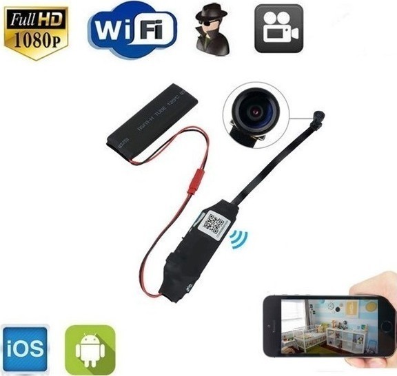 Μίνι Κρυφή Ασύρματη Κάμερα WiFi H.264-1080P