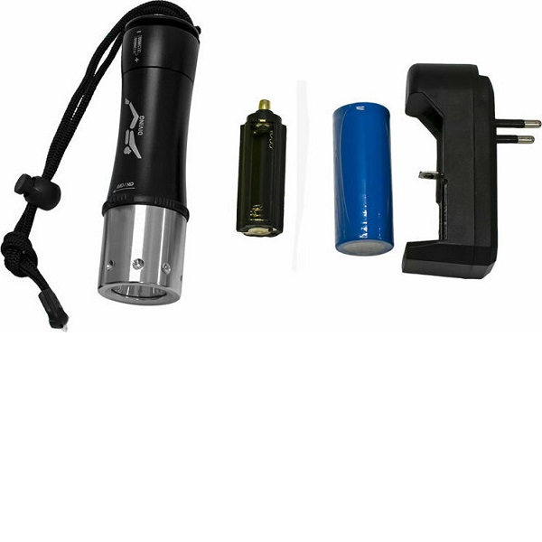 ΑΔΙΑΒΡΟΧΟΣ ΦΟΡΗΤΟΣ ΕΠΑΝΑΦΟΡΤΙΖΟΜΕΝΟΣ ΦΑΚΟΣ LED CREE 180 LUMENS