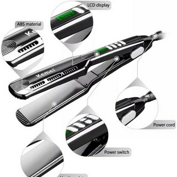 Πρέσα Μαλλιών με Κεραμικές Πλάκες Kemei KM-1024