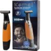 Kemei Facial Trimmer  Ξυριστική Μηχανή Προσώπου  Σώματος Επαναφορτιζόμενη KM-1910