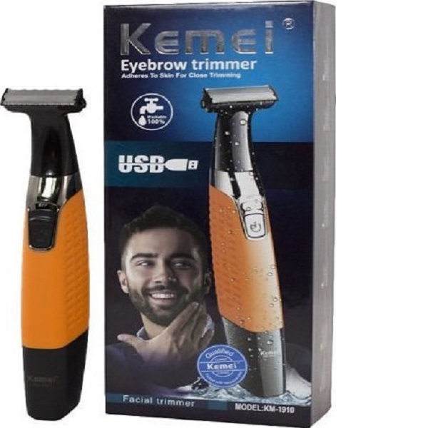 Kemei Facial Trimmer  Ξυριστική Μηχανή Προσώπου  Σώματος Επαναφορτιζόμενη KM-1910