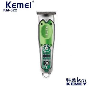 Κουρευτική Μηχανή Επαναφορτιζόμενη Πράσινη KM-322 Kemei