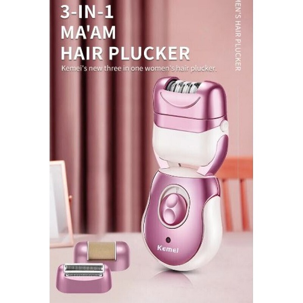Kemei Σετ Αποτρίχωσης Epilator για Πρόσωπο, Σώμα & Μπικίνι KM-376
