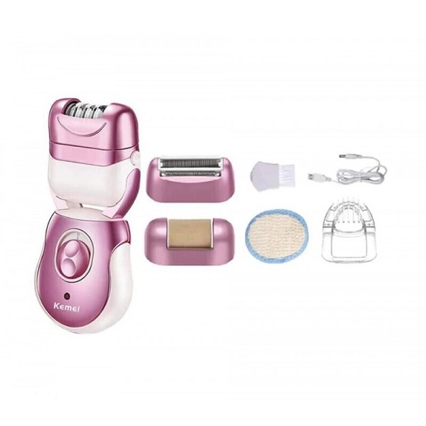 Kemei Σετ Αποτρίχωσης Epilator για Πρόσωπο, Σώμα & Μπικίνι KM-376
