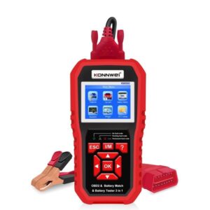 Konnwei KW880 Ψηφιακό Battery Tester με Κροκοδειλάκια