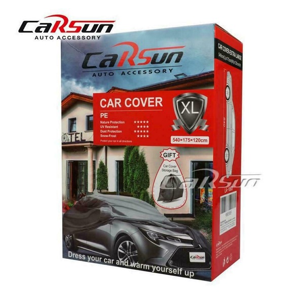 Carsun XL Κουκούλα Αυτοκινήτου 540x120x175cm Αδιάβροχη XLarge