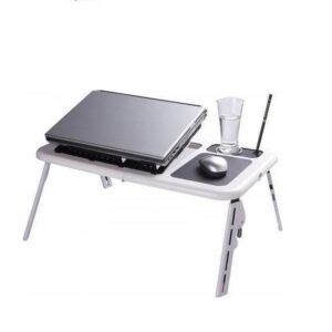 LD09 Τραπεζάκι για Laptop έως 15.6 με 2 Ανεμιστήρες Λευκό