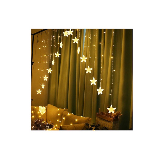 LED Χριστουγεννιάτικη Κουρτίνα - Γιρλάντα Ασύμμετρη SDD-2009-120