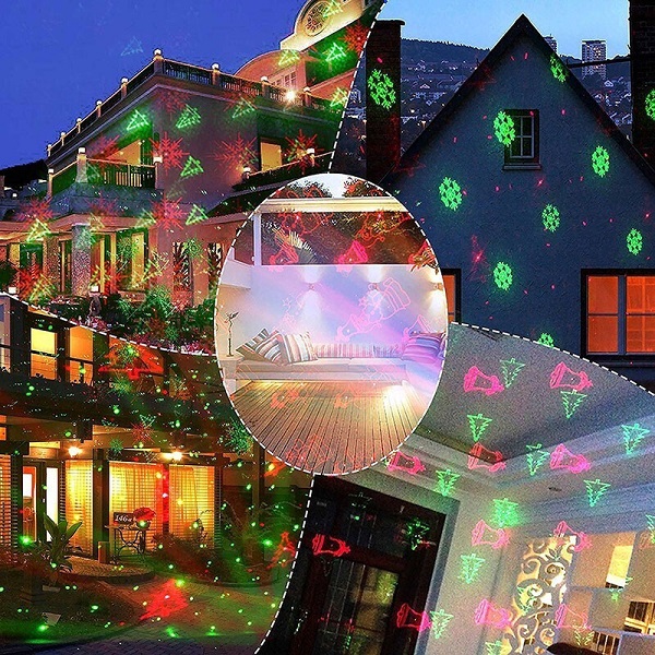 Laser Projector Φωτορυθμικό με Χριστουγεννιάτικα Σχέδια FD-YX-02