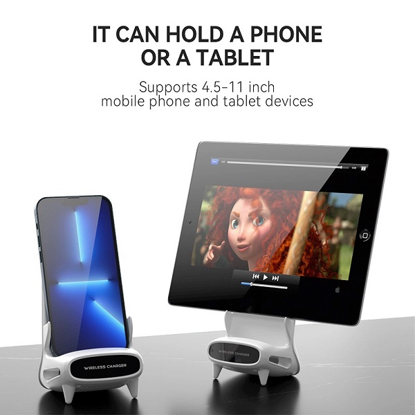 Φορτιστής Ασύρματος Qi Pad 7.5W Λευκός M111 Andowl