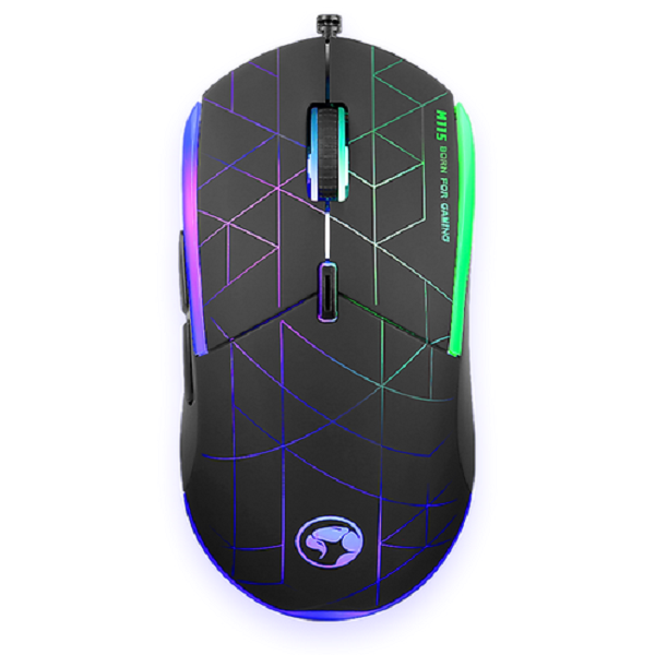 Marvo M115 RGB Gaming Ποντίκι Μαύρο