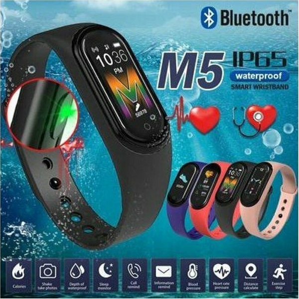 Activity Tracker με Παλμογράφο M5 Μαύρο