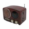 CMiK MK-616BT Retro Επιτραπέζιο Ραδιόφωνο Επαναφορτιζόμενο με Bluetooth και USB Καφέ
