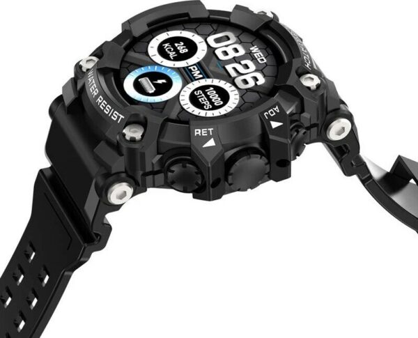 Manta Smartwatch με Παλμογράφο (Μαύρο) SWT03BP