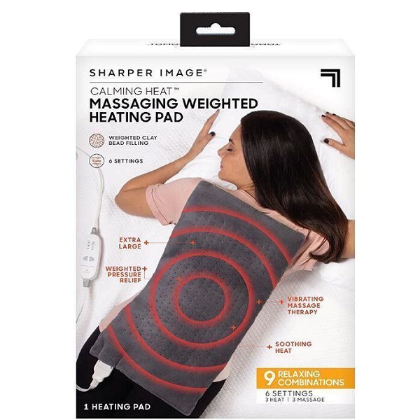 Massaging Weighted Heating Pad Χαλάκι Μασάζ για τον Αυχένα, τη Μέση & την Πλάτη με Δόνηση και Λειτουργία Θέρμανσης 0010236