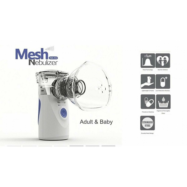 Φορητός Νεφελοποιητής Φαρμάκων Mesh Nebulizer YM-252