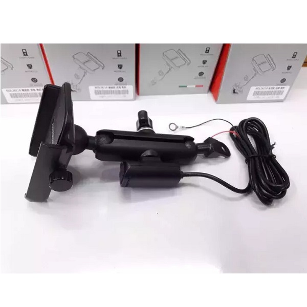 Motowolf Βάση Κινητού Μηχανής Αλουμινίου για Τιμόνι με Θύρα Φόρτισης Usb MDL2821B