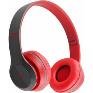 P47-Wireless-BT-Over-Ear-Κόκκινα-1.jpg Ακουστικά Wireless BT Over Ear Κόκκινα