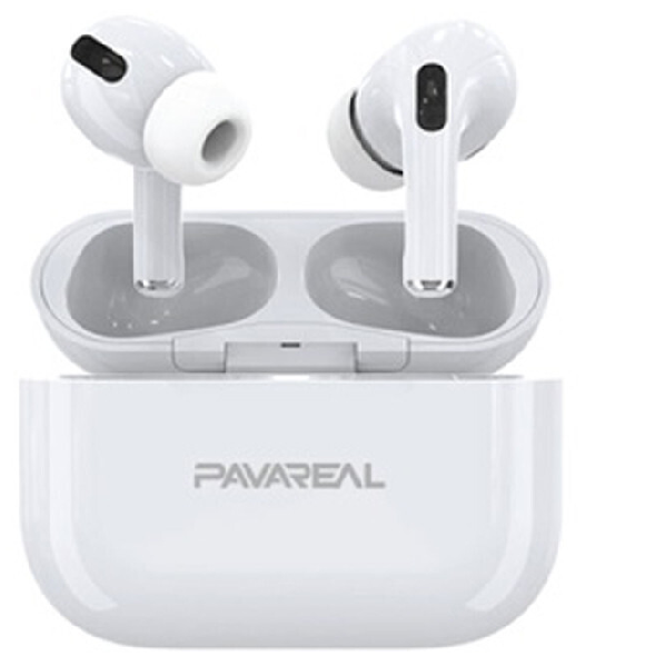 Pavareal P5 In-ear Bluetooth Handsfree Ακουστικά με Θήκη Φόρτισης Λευκά