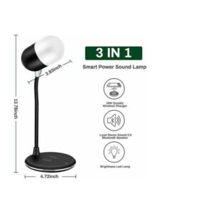 Φωτιστικό Γραφείου με Εύκαμπτο Βραχίονα σε Μαύρο Χρώμα Andowl Q-68L