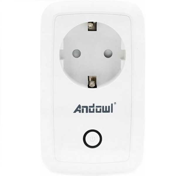 Πρίζα Ρεύματος Μονή Εξωτερική Wi-Fi Λευκή Andowl Q-A224