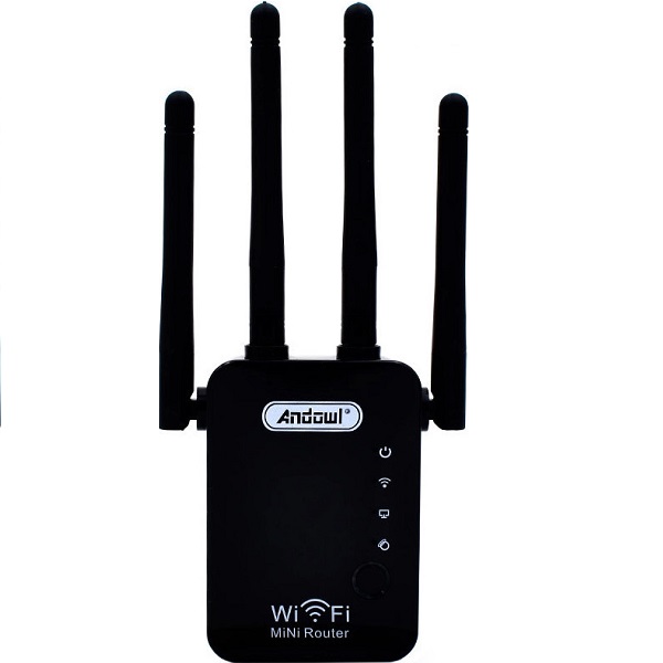 Extender WiFi Single Band (2.4GHz) 300Mbps με 2 Θύρες Ethernet Andowl Q-A45