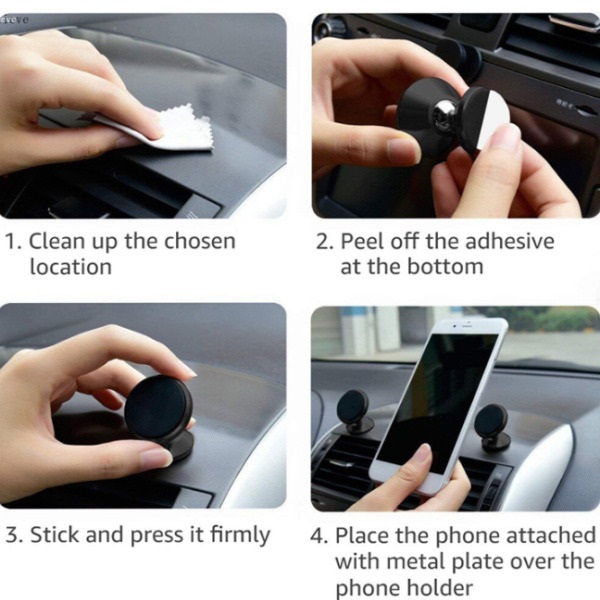 Βάση Κινητού Αυτοκινήτου με Μαγνήτη Μαύρη Andowl Q-CG51