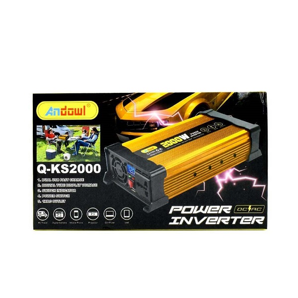 Inverter Τροποποιημένου Ημιτόνου 2000W 12V Andowl Q-KS2000