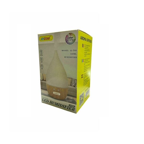 Q-T160.jpg Αρωματοθεραπεία Συσκευή Led Υπερήχων Q-T60 Λευκή 160ml Andowl