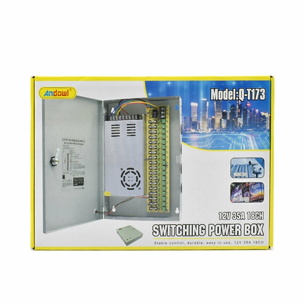 Τροφοδοτικό Κουτί Συστημάτων CCTV Q-T173 Andowl