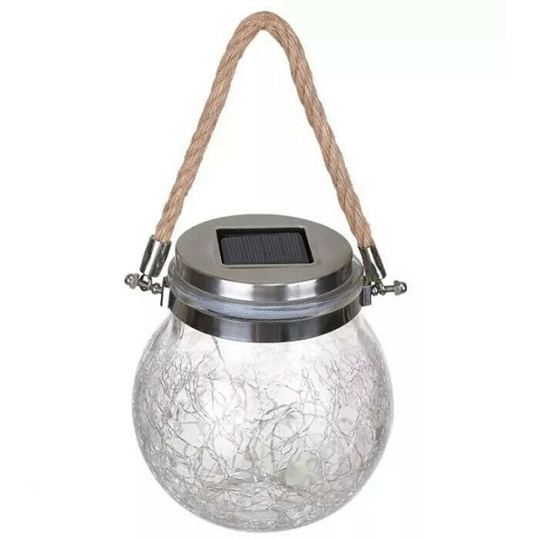 Φωτιστικό Ηλιακό Κρεμαστό με Αισθητήρα Φωτός RGB Διάφανο Q-TL60 Andowl