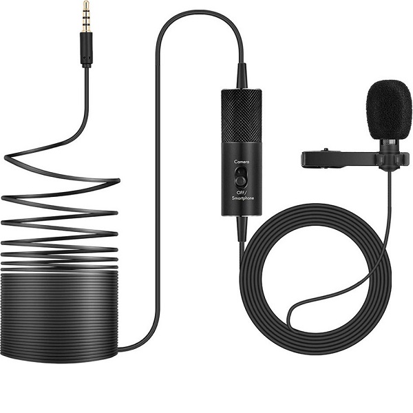 Μικρόφωνο Electret 3.5mm Q955S Πέτου για Κάμερα Andowl