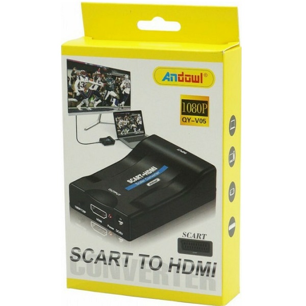 Andowl Μετατροπέας Scart female σε HDMI female QY-V05