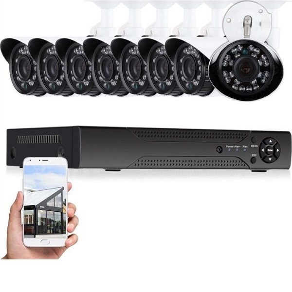 Σετ 8 Κάμερες Καταγραφικό Δικτύου CCTV Security Recording System  RS485 ΟΕΜ