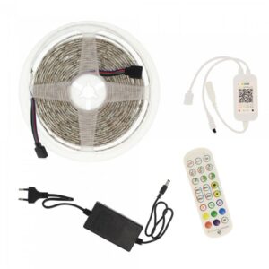 Ταινία LED Τροφοδοσίας 12V Αδιάβροχη RGB Μήκους 5m