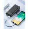 Power Bank Remax Lango 20000mAh με 2 Θύρες USB-A και Θύρα USB-C Μαύρο RPP-166