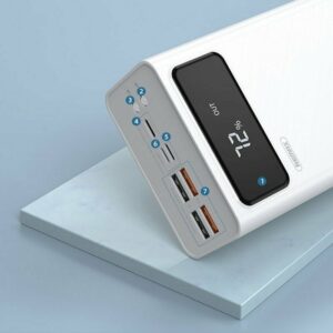 Power Bank 50000mAh με 4 Θύρες USB-A Λευκό Remax RPP-162