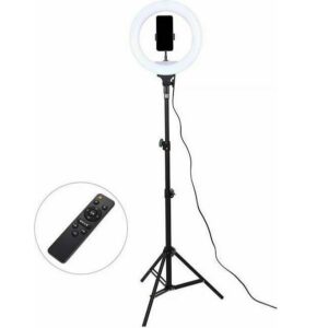 Ring Light Ring Lamp Light LED 30cm 3200-5600K με Τρίποδο Δαπέδου και Βάση για Κινητό