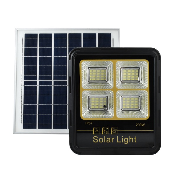 Ηλιακός Προβολέας 332LED 200W IP67 Μαύρο Holsten Bossen D200