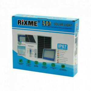 Rixme Ηλιακός Προβολέας 100W με Τηλεχειριστήριο RI-100W ΧΡΩΜΑ ΨΥΧΡΟ ΛΕΥΚΟ
