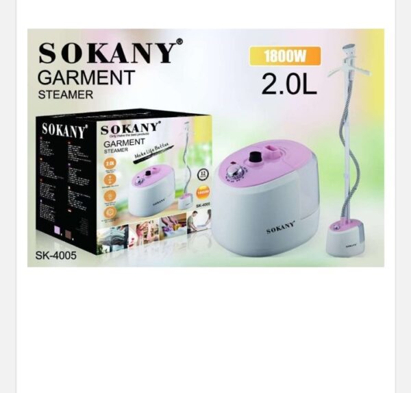 Ατμοκαθαριστής Ρούχων Χειρός 1800W με Δοχείο 2lt Ροζ SK-4005