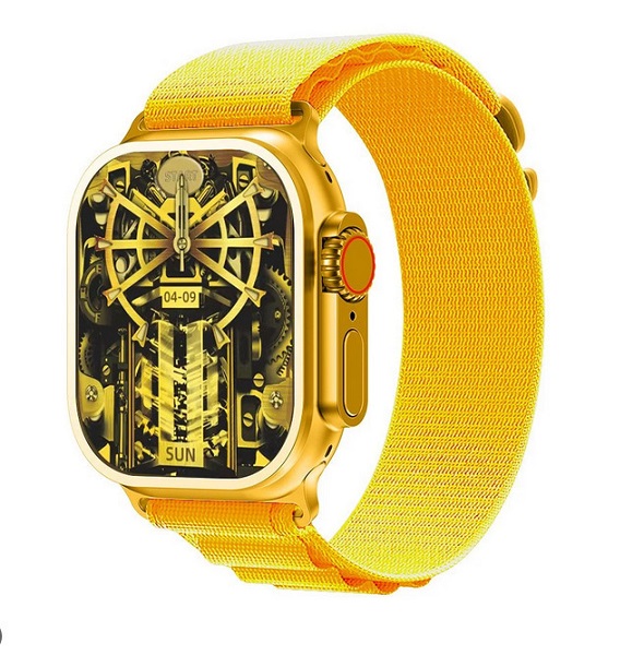 Smartwatch G9 Pro Ultra με Παλμογράφο (Χρυσό)