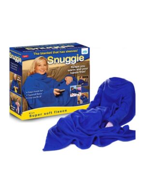 Snuggle Κουβέρτα Fleece Με Μανίκια 135x175εκ. Μπλε 17180-94