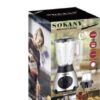 Μπλέντερ για Smoothies με Γυάλινη Κανάτα 1.5lt 400W Γκρι SK-148S Sokany