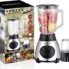 Μπλέντερ για Smoothies με Γυάλινη Κανάτα 1.5lt 400W Γκρι SK-148S Sokany