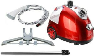 Ατμοκαθαριστής Ρούχων Δαπέδου 1700W με Δοχείο 1.6lt Κόκκινος Sokany