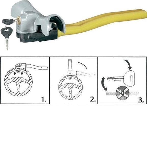 Αντικλεπτικό Μπαστούνι Τιμονιού Αυτοκινήτου Heavy Duty 001406