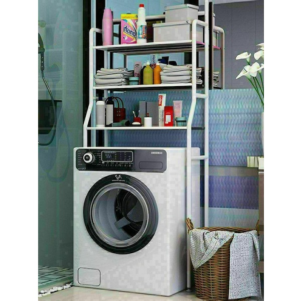 Ραφιέρα Μπάνιου Επιδαπέδια Μεταλλική με 3 Ράφια 47x25x160cm TW-106