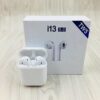 TWS i13 Earbud Bluetooth Handsfree Ακουστικά με Θήκη Φόρτισης Λευκά